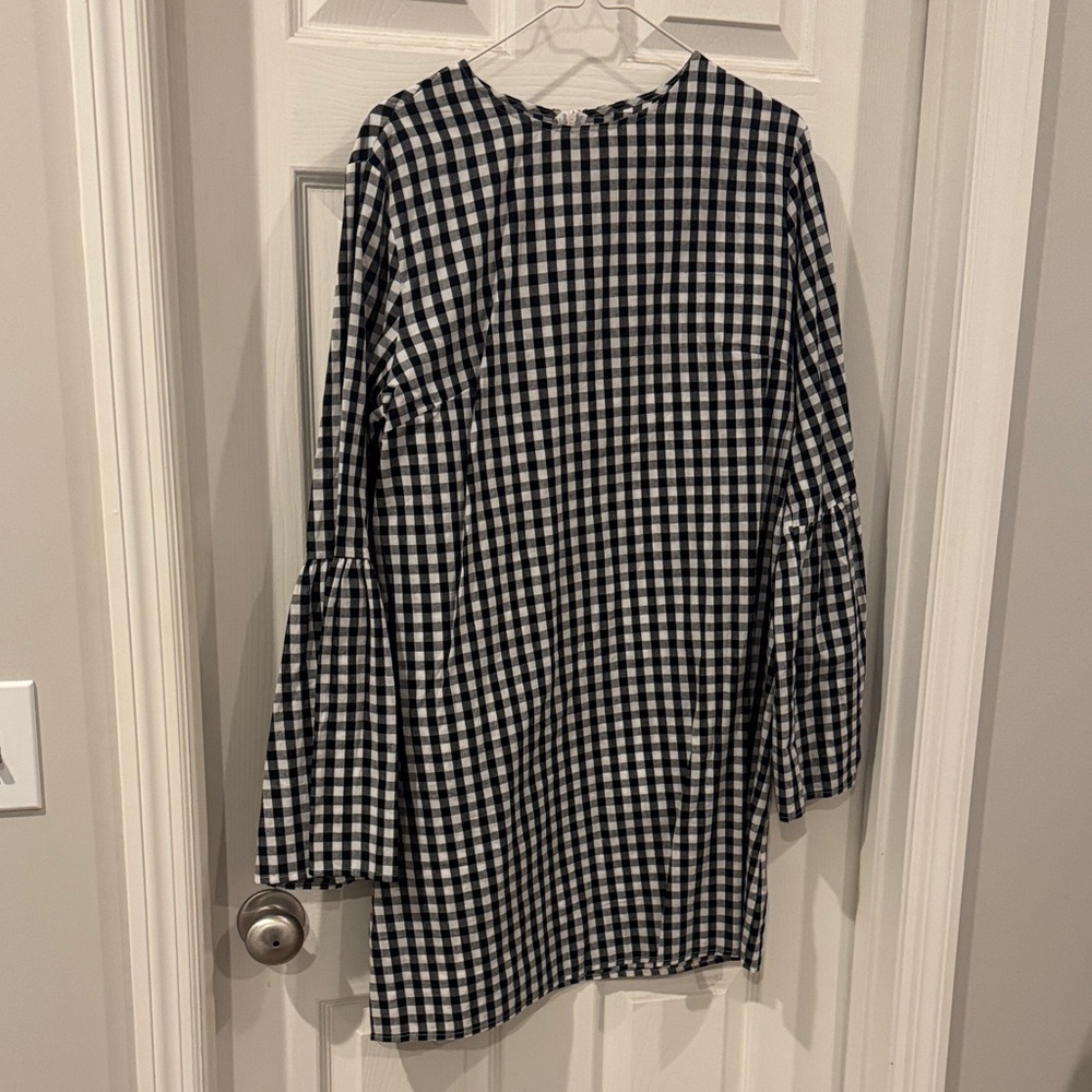 Amazon Black and White Gingham Dress
